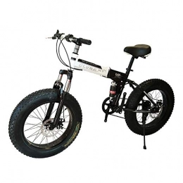 NBWE Folding Bike NBWE Mountain Folding Bicycle Off-Road Shifting Large Tires Student Snowmobile Male and Female Adult Car 26 Inches Commuter bicycle