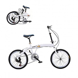 Neoron Folding Bike Neoron 20" Folding Bike, 6-speed High-carbon Steel Dual Disc Brakes City Commuter Bicycle for Adult and Children