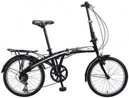 Rfeifei Folding Bike Outdoor Bike Foldable Bicycle Adult Male and Female Students in General Teen Boys and Girls Bicycle, Black