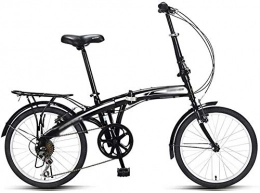 Rfeifei Folding Bike Outdoor Portable Folding Bicycle Lightweight Bicycles for Adults May be Placed in The Trunk Bicycle Beginner to Advanced Riders, Black