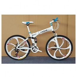Mnjin Folding Bike Outdoor sports Bicycle, Mountain Bike, Adult Male Student Bicycle, 26 Inch 24 Speed, Road Bike
