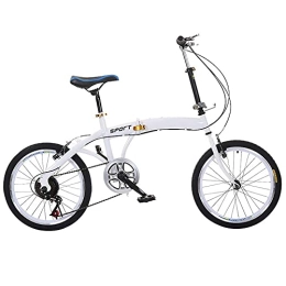  Folding Bike Outdoor sports Variable Speed Bicycle Folding Bicycle Adult Light Portable Shift 20" Foldable Bike Foldable Bikes, Aluminum Alloy Frame