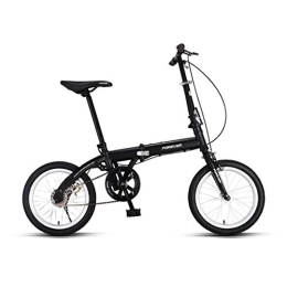 Ownlife Bike Ownlife 16inch Portable Quick Folding Bicycle Wheel Rims Quick Fold Road Bike Adult Cycling Mini BMX Birthday Gift (Color : Black)