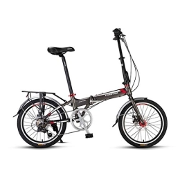 Ownlife Folding Bike Ownlife 20-Inch Folding Speed Bicycle - Student Folding Bike for Men And Women Aluminum Alloy Frame Damping Bicycle (Color : B)