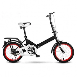 Ping Collection Folding Bike PING Bicycle Folding, Bike for Adult Bicycle, Ultralight Carbon Steel 16 Inch Kids Bicycle