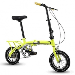 Ping Bike PING Foldable Bicycles 16", Ultra-lightweight Single-speed Adult Portable Men and Women Mountain Bike, Folded in 15 Seconds, Yellow