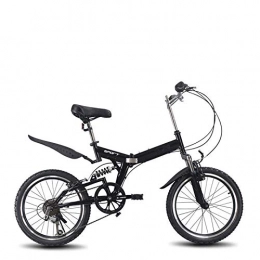 Domrx Folding Bike Portable Folding Bicycle New Variable Speed disc Brake Adult Single Folding Bicycle-Black