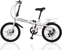 SYCY Folding Bike Portable Folding Ride Bike 20 Inch Suspension Compact Bike 7 Speed Bike Folding Bike City Bicycle City Commuters for Student Office