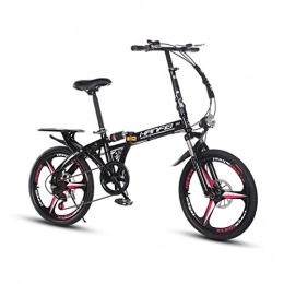 BaiHogi Folding Bike Professional Racing Bike, 16 / 20 Inches Foldable Lightweight Bicycles, Small Portable Bicycles, Outdoor Mountain Bikes for Adult Students, Aluminum Alloy Double Shock-Absorbing Variable Speed Bicycles.