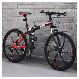 BaiHogi Folding Bike Professional Racing Bike, 21 * 24 * 27Speed Folding Bike Adult MTB Bikes, Folding Outroad Bicycles, Foldable Mountain Bicycle, 24 * 26Inch Lightweight Foldable Bikes, Mini Folding Bike