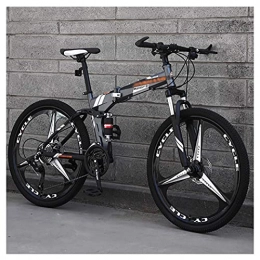 BaiHogi Folding Bike Professional Racing Bike, 24 * 26Inch Lightweight Foldable Bikes, Folding Outroad Bicycles, Mini Folding Bike, 21 * 24 * 27Speed Folding Bike Adult MTB Bikes, Foldable Mountain Bicycle
