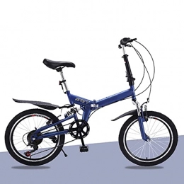 BaiHogi Bike Professional Racing Bike, Adult Folding Bike, Foldable Bicycle, Folded Within 15 Seconds, Streamline Frame, 20in High Carbon Steel 7 Speed Lightweight Mini Folding Bike (Color : C, Size : 20in)