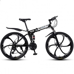 BaiHogi Folding Bike Professional Racing Bike, Adult Folding Mountain Bicycle, Foldable Bike, Folding Outroad Bicycles, Streamline Frame Folded Within 15 Seconds, for 26in 21 * 24 * 27Speed Men Women Outdoor Bicycle