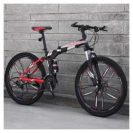BaiHogi Folding Bike Professional Racing Bike, Folding Bike, Folding Outroad Bicycles, 21 * 24 * 27Speed Adult MTB Bikes, Foldable Mountain Bicycle, 24 * 26Inch Lightweight Foldable Bikes, Mini Folding Bike