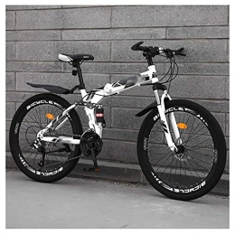 BaiHogi Bike Professional Racing Bike, Full Suspension MTB Foldable Bike, Folding Outroad Bicycles, Folded Within 15 Seconds, Folding Mountain Bike, 24 * 26in ?City Mini Folding Bike 21 * 24 * 27 Speed