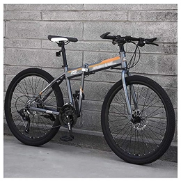 BaiHogi Folding Bike Professional Racing Bike, Lightweight Foldable Bikes, Folding Outroad Bicycles, Adult MTB Bikes, Foldable Mountain Bicycle, Folding Bike, 21 * 24 * 27Speed Mini Folding Bike 24 * 26Inch