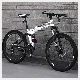 BaiHogi Bike Professional Racing Bike, Mini Folding Bike, Folding Outroad Bicycles, Adult MTB Bikes, Foldable Mountain Bicycle, 21 * 24 * 27Speed Folding Bike 24 * 26Inch Lightweight Foldable Bikes