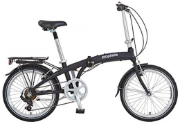 Prophete Folding Bike Prophete Unisex Adult Aluminium Folding Bike 20 Inches RH 30 cm Matte Black