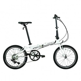 QEEN Bike QEEN Folding Bicycle Chrome Molybdenum Steel Frame Easy Carry city Commuting Outdoor Sport (Color : White)