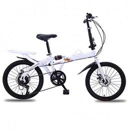 QETU Bike QETU Folding Bikes, Variable Speed Shock Absorber Bicycle, 16-inch Wheels, It Applies To Adult Men and Women Students Brisk Bicycle