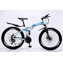 QJWM  QJWM 24 / 26 Inch Folding Mountain Bike Bicycle 21 / 24 / 27 / Speed Men And Women Speed Student Adult Bicycle Double Shock Racing