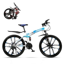 QJWM Bike QJWM Foldable Mountain Bike 24 / 26 Inches, MTB Bicycle With 3 Cutter Wheel, In Four Colors 3 Speeds 21 / 24 / 27 / 30 Optional