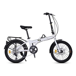 LXJ Bike Road bike adult bike Folding Bicycle Adjustable seat height 20-inch Wheels Unisex 7-speed Bicycle Adjustable Handlebar Seat Light Bicycle For Adult Students