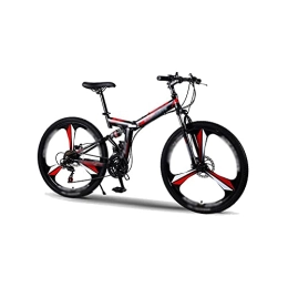 FMOPQ Folding Bike Road Bike Road Bikes Racing Bicycle Foldable Bicycle Mountain Bike 26 / 24 Inch Steel 21 / 24 / 27 Speed Bicycles Dual Disc Brakes (Number of speeds : 26Inches 21Speed) (24 Inches 24Speed)