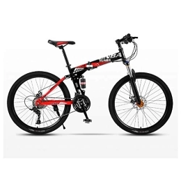 RYP Bike Road Bikes Mountain Bike Folding Bicycle Road Men's MTB Bikes 24 Speed Bikes Wheels For Adult Womens Off-road Bike (Color : Red, Size : 26in)