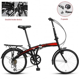 Rong Bike Rong-- Ultra-Light Folding Bikes Variable Speed for Male And Female Small Bicycles (7) 20-Inch Bicycles Are Used for All Kinds of People Work And Play