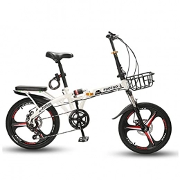 ROYWY Folding Bike ROYWY Folding Bike for Adults, 16" Mountain Bikes, Adult Fat Tire Mountain Trail Bike, Bicycle, High-carbon Steel Frame Dual Full Suspension Dual Disc Brake / A / 16inch