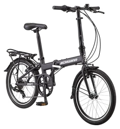 Schwinn Folding Bike Schwinn Adapt U Folding Bike, 20-Inch Wheels, 7-Speed, Steel Blue