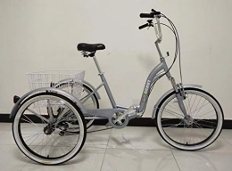 Scout Trikes Folding Bike Scout Trikes Adults tricycle, folding frame, front suspension, 6-speed shimano gears (Grey)
