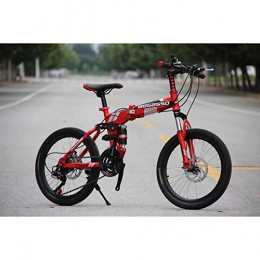 SDZXC Folding Bike SDZXC Student Folding Bicycles, Children's Foldable Bikes Men And Women 21 Speed Type Disc Brakes Adults Folding Bicycles Mtb Foldable Bicycle