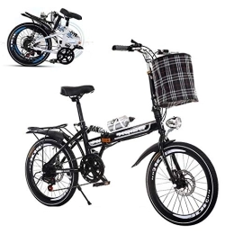 SEESEE.U Bike SEESEE.U Folding Adult Bicycle, 26-inch Variable Speed Portable Bicycle Shock Absorption Damping Front and Rear Double Disc Brakes Reinforced Frame Anti-skid Tires