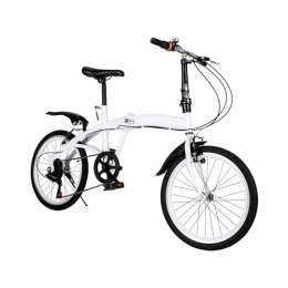 SHZICMY  SHZICMY Folding Bicycle 20 Inch Bikes for Adults 7-Speed Variable Speed Folding City Bike Bicycle, Double V Brake