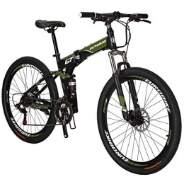 sl Bike SL-G7 MTB 21 Speed 27.5 Inches Spoke Wheels Folding Bike (GREEN)