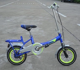 GHGJU Folding Bike Speed ? Bicycle 12 Inch 16 Inch 20 Inch Lightweight Adult Children's Bicycle Bike, Blue2-16in