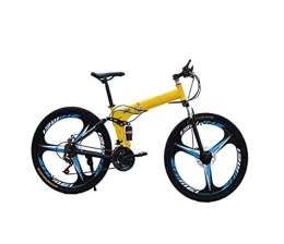 STRTG Folding Bike STRTG Adult Mountain Bikes, Folding MTB Bicycle, Foldable Outroad Bicycles, Folded Within 15 Seconds, for 24 * 26in 21 * 24 * 27-Speed Outdoor Bicycle
