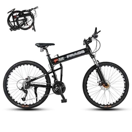 STRTG Folding Bike STRTG Folding Bike, Foldable Mountain Bicycle, Adult MTB Bikes, Folding Outroad Bicycles, 24 * 27 * 30Speed Lightweight Mini Folding Bike 24 * 26Inch