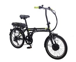 Swifty Unisex's AZF20S 20inch Folding e Bike, Black, One Size