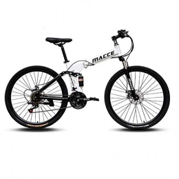 SXXYTCWL Bike SXXYTCWL Foldable Mountain Bike, MTB Bicycle, 26 Inches 21 Speed, Steel Frame Dual Disc Brake Folding Bike, for Aerobic Exercise, Endurance Training jianyou