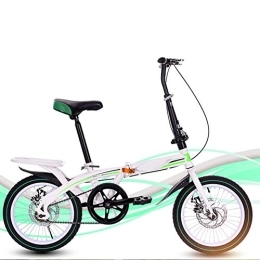 SYCHONG Bike SYCHONG 6 Inch Folding Bike, Driving Mini Bicycle, Portable Male And Female Bicycle Front And Rear Disc Brakes, Green