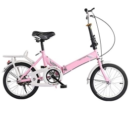 SYCHONG Bike SYCHONG Folding Bicycle 16 Inch Male And Female for Adults Ultralight Children Portable Small Road Bike, B