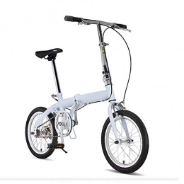 SYCHONG Folding Bike SYCHONG Folding Bicycle for Adult, Ultra Light Portable Male And Female Adult Small Mini Ordinary Walking Fashion, Gray