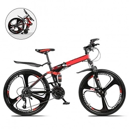 SYCHONG Folding Bike SYCHONG Folding Bike Dual Suspension Bicycle 26 Inch 21 Speed Male And Female Off-Road Racing Double Shock Absorber Bicycle