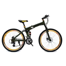 SYCHONG Bike SYCHONG Mountain Bike Spoke Wheels Dual Suspension Folding Bike 30 Speed MTB Bicycle, C, 26inches