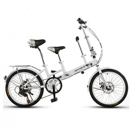 SYLTL Folding Bike SYLTL Two People Tandem Bicycle Suitable for Height 140-185cm Mountain Travel and Sightseeing Portable Parent-Child Double Bike Entertainment, Blackwhite