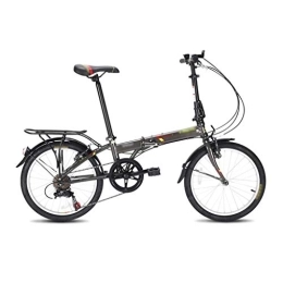 szy Folding Bike szy Folding Bike Foldable Bike Foldable Bicycle 20 Inch Ultralight Bicycle Portable Small Bicycle Adult Folding Bicycle Student Speed Bike (Color : Gray, Size : 150 * 88-110cm)