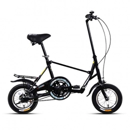 szy Folding Bike szy Folding Bike Foldable Bike Folding Bicycle 12 Inch Small Wheel Folding Bicycle Men's And Women's Small Bicycles (Color : Black, Size : 12 inches)
